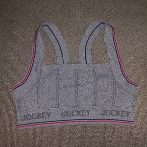Gray Jockey Sports Bra